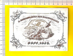 ©1848 KONINGLYKE MAETSCHAPPY BROEDERMIN En TAELYVER GENT Bode F ROMBAUT CARTE PORCELAINE PORSELEINKAART TONEEL P121 - Porzellan