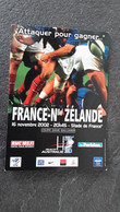 Cp Publicitaire Sport RUGBY FRANCE Nlle ZÉLANDE 16 Nov 2002 DÉDICACE De Certains Joueur Français  Au Dos - Rugby