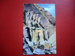 CPA EGYPT - RAMSES COLOSSES AT ABOO SIMBEL - ILLUSTRATION - EDITEUR: MAX ETTLINGER, LONDON (IT#4969) - Abu Simbel Temples