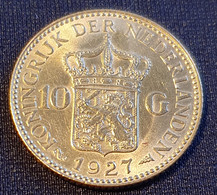 Netherlands 10 Gulden 1927 (Gold) - Monete D'Oro E D'Argento