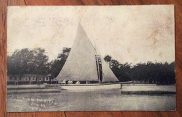 U.S.A. - A SAIL ON MANITAU - VINTAGE POST CARD ROCHESTER INDIANA Oct 4 1909 - BARCA A VELA - Cape Cod