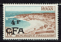 Réunion, 4f/10f, Royan, 1953, **, TB - Ongebruikt