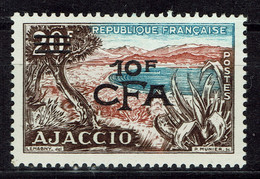 Réunion, 10f/20f, Ajaccio, 1953, **, TB - Ongebruikt