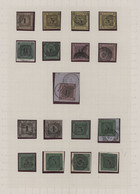 Baden - Marken Und Briefe: 1851/1868, Gestempelte Sammlung Ab MiNr. 1 Sauber Auf Blättern Aufgezogen - Autres & Non Classés