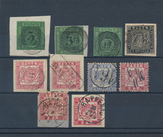 Baden - Marken Und Briefe: 1853/68, Kleine Partie Von 10 Gestempelten Marken Der Mi.-Nr. 6(inklusive - Autres & Non Classés