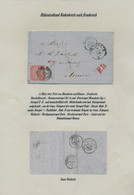 Baden - Marken Und Briefe: 1860/1870, Interessante Sammlung Mit 16 Belegen Nach Frankreich, Dabei Zw - Autres & Non Classés