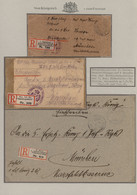 Bayern - Feldpost: 1915/1918, EINSCHREIBEN Der BAYERISCHEN FELDPOST: Sammlung Mit Ca.35 Belegen, Dab - Andere & Zonder Classificatie