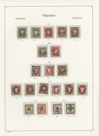 Helgoland - Marken Und Briefe: 1867-1879, Albumblatt Mit 20 Gestempelten Marken, Dabei Etliche Geprü - Heligoland