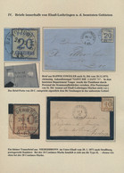Elsass-Lothringen - Marken Und Briefe: 1870/1871, Sehr Umfangreiche Und Wertvolle Sammlung Elsass-Lo - Other & Unclassified