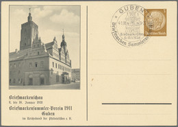 Deutsches Reich - Privatganzsachen: 1933/42, Sammlung Von Ca. 80 Ganzsachen, Davon 34 Privatganzsach - Autres & Non Classés