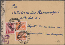 Deutsche Besetzung II. WK: Werthaltiger Posten Von Knapp 80 Belegen Mit Guten Und Seltenen Frankatur - Occupation 1938-45