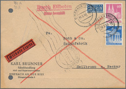 Deutschland Nach 1945: 1948/1995 (ca.), Umfangreicher Posten Von über 1.100 Belegen, Postkarten, Gan - Collections