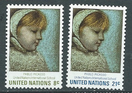 United Nations -   Série     Yvert N°  217 / 218  **    2 Valeurs Neuves Sans Charnière  -  Pal 2806 - Ungebraucht