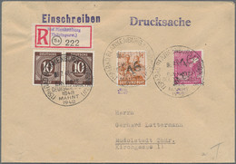 Sowjetische Zone - Bezirkshandstempel - III - Bez. 16 (Erfurt): 1948, Posten Von 25 Belegen Mit Bezi - Andere & Zonder Classificatie
