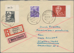 DDR: 1949-1990, Karton Mit Briefen, FDC Und Ganzsachen, Dabei Auch Frühe Ausgaben, Sonderstempel-Bel - Collections