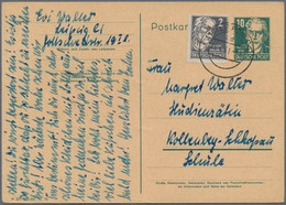 DDR - Ganzsachen: 1950/1990, Sammlung Von Ca. 136 Gebrauchten Ganzsachen (Karten Und Umschläge), Dab - Other & Unclassified