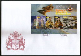 Guyana 2005 Space Shuttle Colombia Sc 3927 Sheetlet FDC # 15217 - Autres & Non Classés
