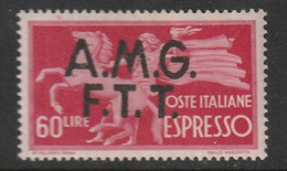 TRIESTE - Zone A - Timbre Expres N°4 * (1947-48) - Posta Espresso