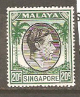 Malaya  Singapore  1948  SG 24 Perf 17  Lightly  Mounted Mint - Malaya (British Military Administration)