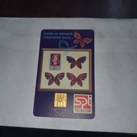Ceska Republika-stante Se Sberateli-(c)-(2/94)-(tirage-100.000)-used+1card Prepiad Free - Butterflies