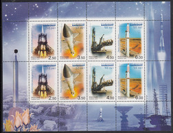 Russia 2004 MNH Sc #6874e Baikonur Cosmodrome, 50th Anniversary - Fogli Completi