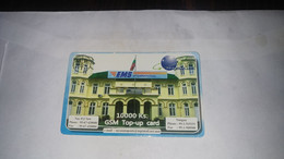 Myanmar-ems International-10.000ks-(4)-(1104140100021264)-gsm Top-up Card-used Card+1prepiad Card Free - Myanmar