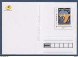 Type MonTimbraMoi Monde 20g Entier Carte Postale Régie Air Afrique La Ligne De L'Afrique Française - Prêts-à-poster: Other (1995-...)