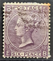 GREAT BRITAIN 1865 - Canceled - Sc# 45a - 6d - Used Stamps