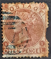 GREAT BRITAIN 1867 - Canceled - Sc# 53 - 10d - Damaged On Rigth Edge! - Usati