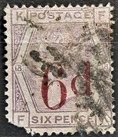 GREAT BRITAIN 1883 - Canceled - Sc# 95 - 6d - Damaged On Lower Left Corner! - Oblitérés