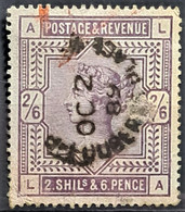 GREAT BRITAIN 1883 - Canceled - Sc# 96 - 2sh6d - Repaired On Lower Left Corner! - Used Stamps