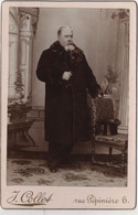 Photo Originale Cabinet XIXème Homme à Identifier Par COLLET BRUXELLES - Anciennes (Av. 1900)