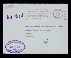 BAHAMAS Nassau Slogan Pmk "700 Islands-greetings USA" 1976 Géographie Géologie Official General Post Office Cover Sp7373 - Inseln