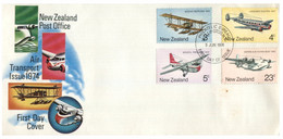 (HH 22) New Zealand FDC Cover - Air Transport 1974 (with Additional Related Cover) 2 Covers - Lettres & Documents