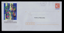 FRANCE Essone 2001 MATERNITÉ Oeuvre De CONSTANTIN ANDRÉOU Ville Du Bois Cover Postal Stationery PAP Arts Sp7387 - Sculpture