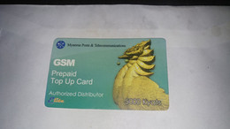 Myanmar-g.s.m-prepiad To Up Card-authorized-(26)-(2210140501719711)-(5.000kyats)-used Card+1card Prepiad Free - Myanmar (Burma)