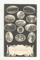 JC , Cp , Ecosse , Inverness-Shire , FORT WILLIAM ,multi Vues , Voyagée 1909 , Oblitération EDINBURGH , 2 E Scan - Inverness-shire