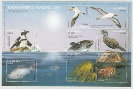 Namibia 2011, Birds, Bird, Bugs, Whale, Fishes, M/S Of 8v, MNH** - Pingouins & Manchots