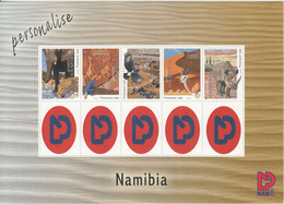 Namibia 2011, Personalized Stamp, Birds, Bird, Eagle, Rhino, Elephant, Complete Sheet Of 5v, MNH** - Aigles & Rapaces Diurnes