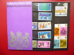 GREAT BRITAIN YEAR PACK 1970 6 COMPLETE MINT SETS BY GPO - ...-1840 Prephilately