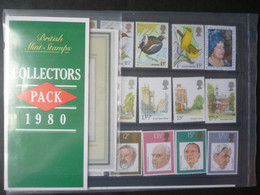 GREAT BRITAIN 1980 YEAR PACK From GPO - Hojas & Múltiples