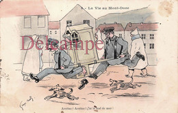 Le Mont Dore (63) - Illustrateur George Crell - La Vie Au MONT DORE - Chaise à Porteurs - Humour - Le Mont Dore