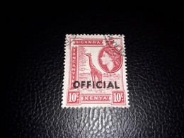 A8MIX12 COLONIE INGLES UGANDA TANGANYICA KENYA QUEEN ELIZABETH OVERPRINT OFFICIAL "XO" - Autres & Non Classés