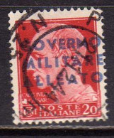 OCCUPAZIONE ANGLO-AMERICANA 1943 NAPOLI CENT 20c USATO USED OBLITERE' - Britisch-am. Bes. Neapel