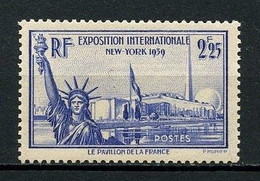 FRANCE 1939 N° 426 ** Neuf MNH  Luxe  C 20 € Exposition Internationale De New-York Statue De La Liberté Pavillon - Ongebruikt