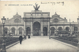 02 - 2021 - BELGIQUE - BRUXELLES - GARES - Gare Du Midi En 1909 - Public Transport (surface)