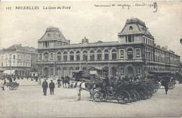 02 - 2021 - BELGIQUE - BRUXELLES - GARES - Gare Du Nord En 1909 - Trasporto Pubblico Stradale