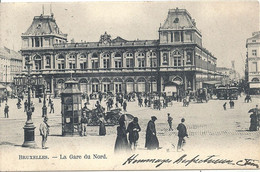 02 - 2021 - BELGIQUE - BRUXELLES - GARES - Gare Du Nord -  Belle Animation - Vervoer (openbaar)