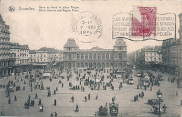 02 - 2021 - BELGIQUE - BRUXELLES - GARES - Gare Du Nord Et Place Rogier - - Vervoer (openbaar)