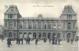 02 - 2021 - BELGIQUE - BRUXELLES - GARES - Gare Du Nord - Belle Animation - Nahverkehr, Oberirdisch